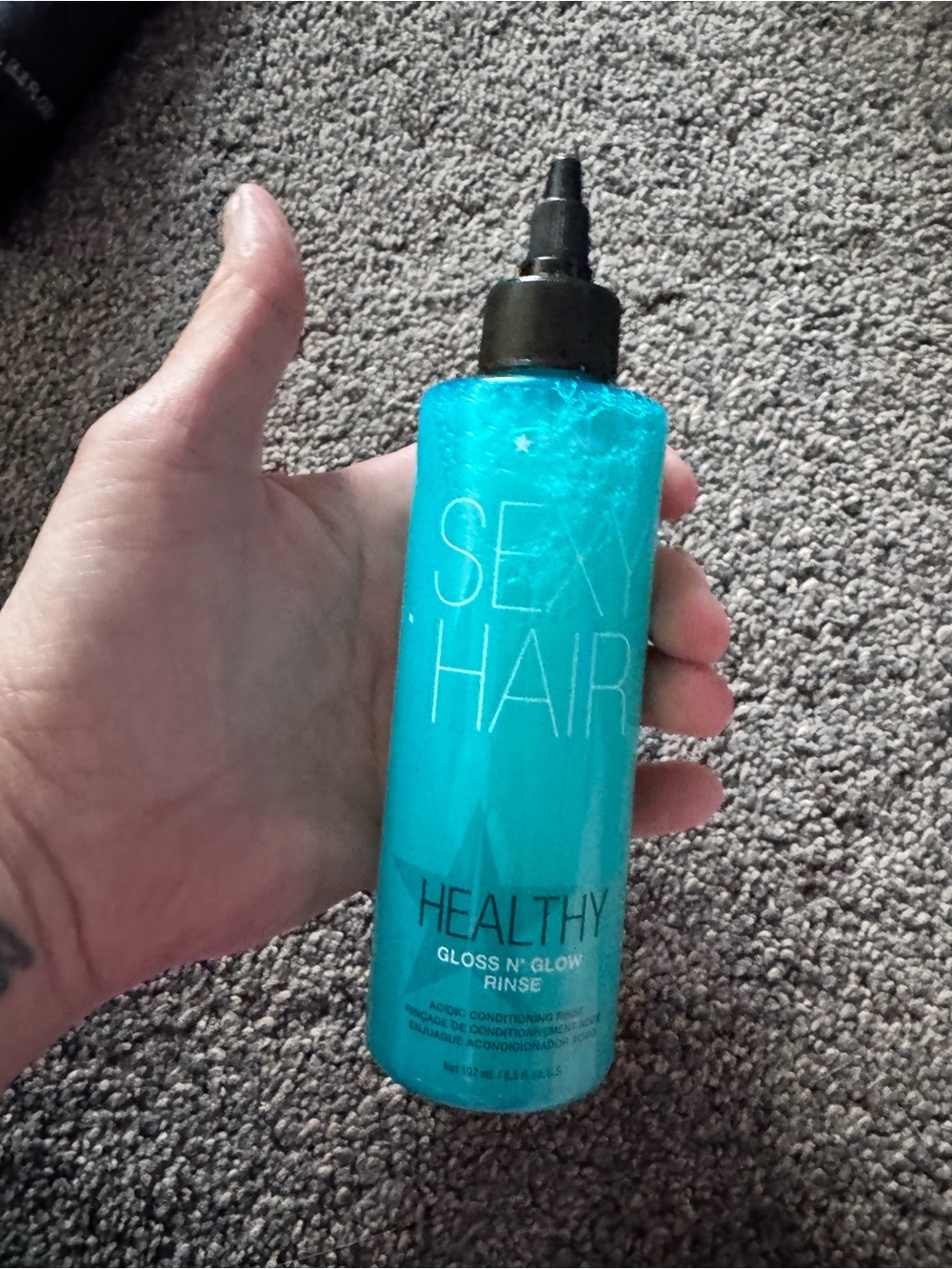 SexyHair Healthy Gloss N' Glow Rinse — Turquoise Shine-Boosting Hair Rinse